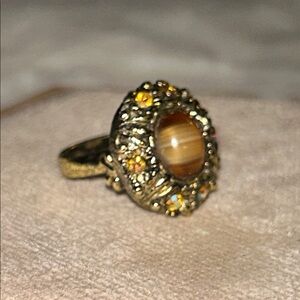 Vintage German Style Tiger’s Eye Ring